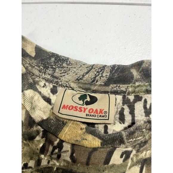 Vintage Mossy Oak Single Stitch Long Sleeve Camo Shirt READ BELOW - Picture 3 of 6